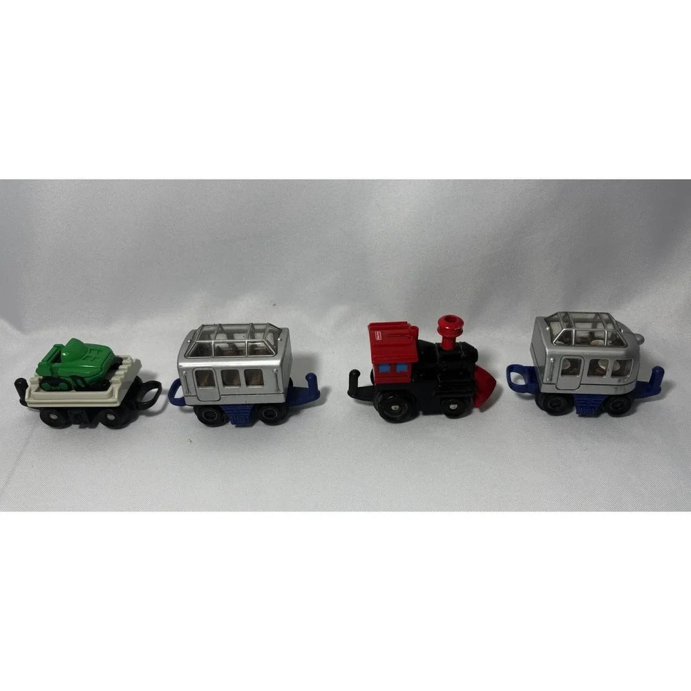 Lot Of 16 GeoTrax Push Train, Construction, Snow Plow, Boat, Christmas
